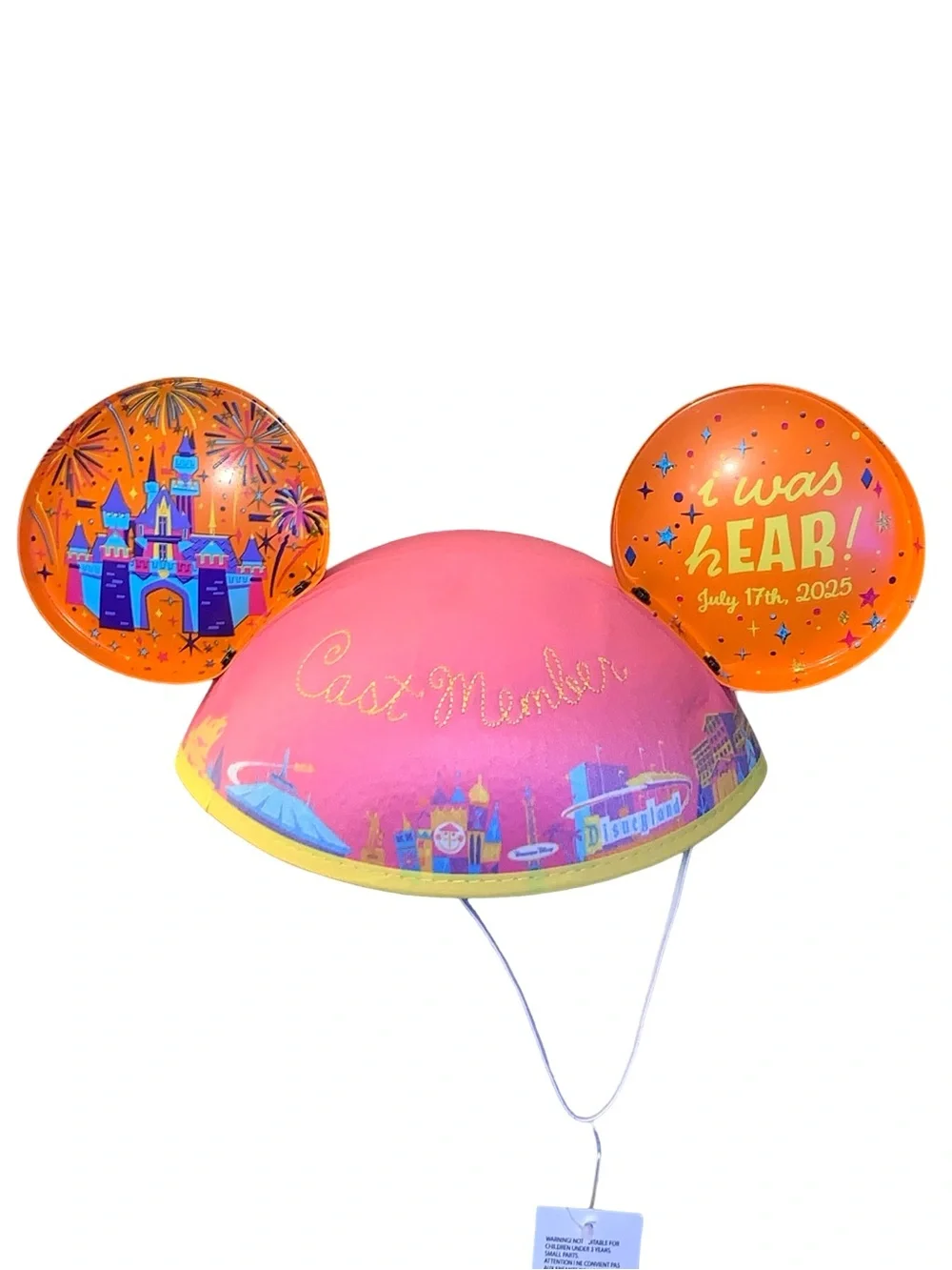 Disneyland Resort 70th Anniversary Rare Cast Member Mickey Mouse Ears Hat NWT
